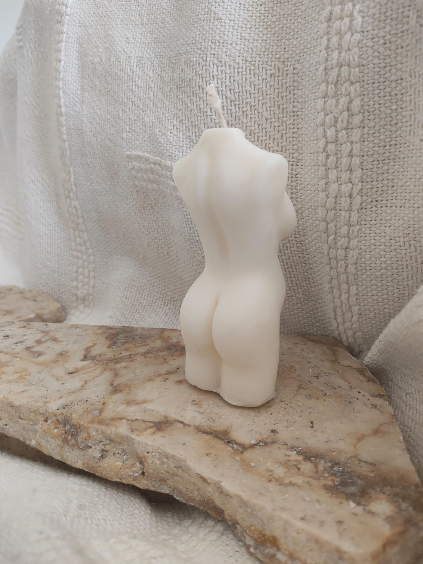 Small pregnant body candle