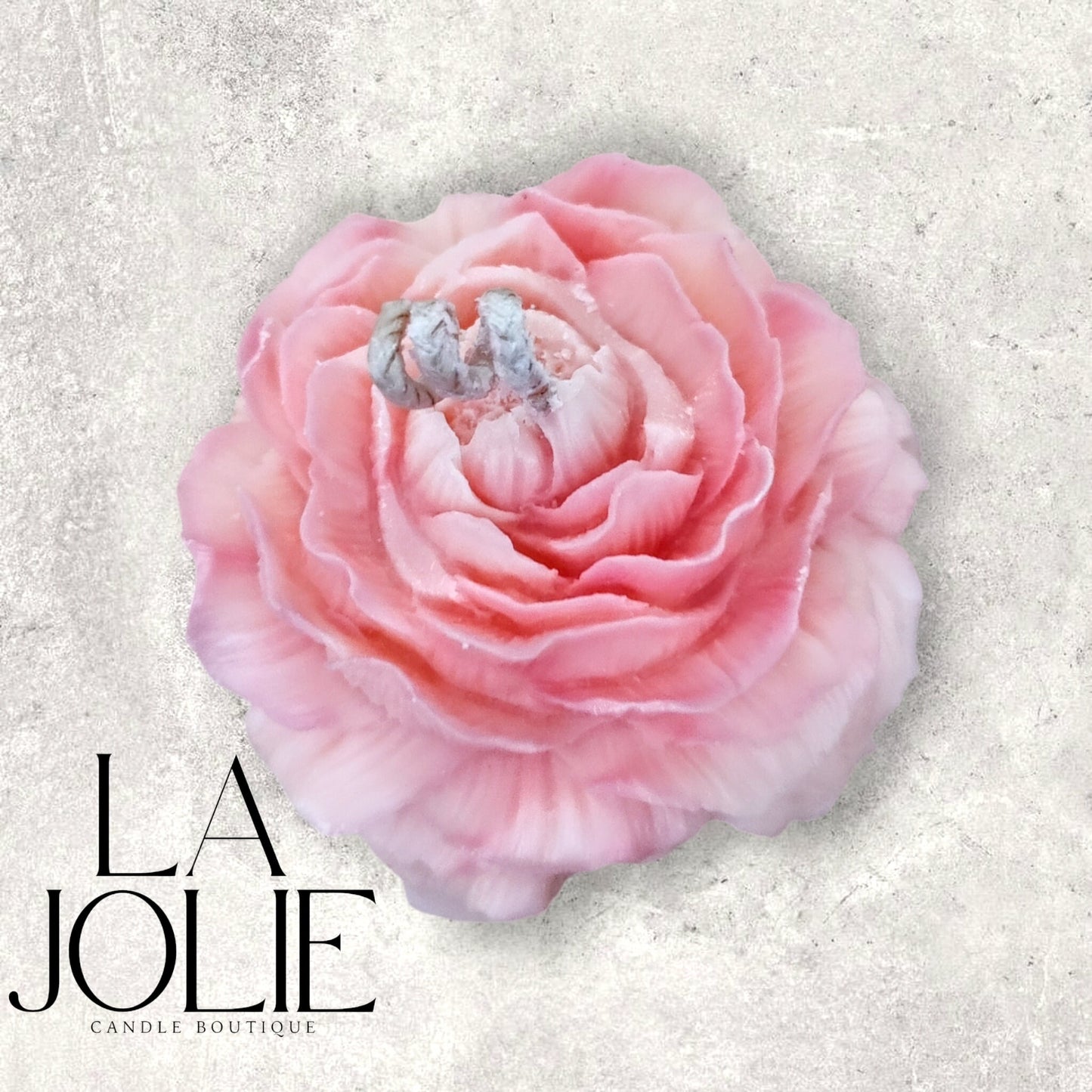 Rosier peony flower candle