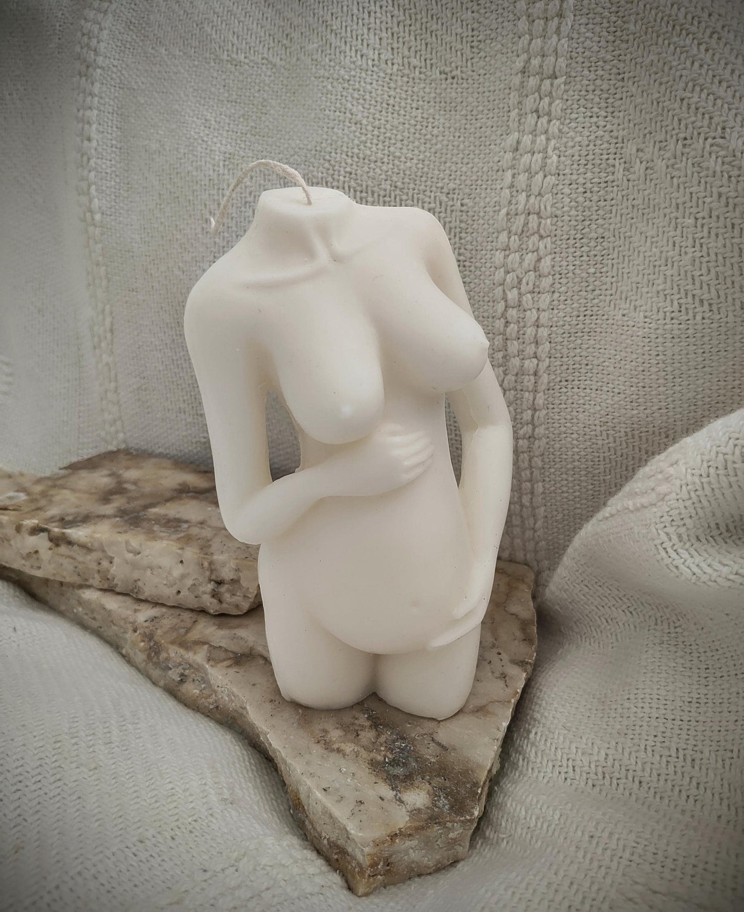 Pregnant Body figure Pillar Candle