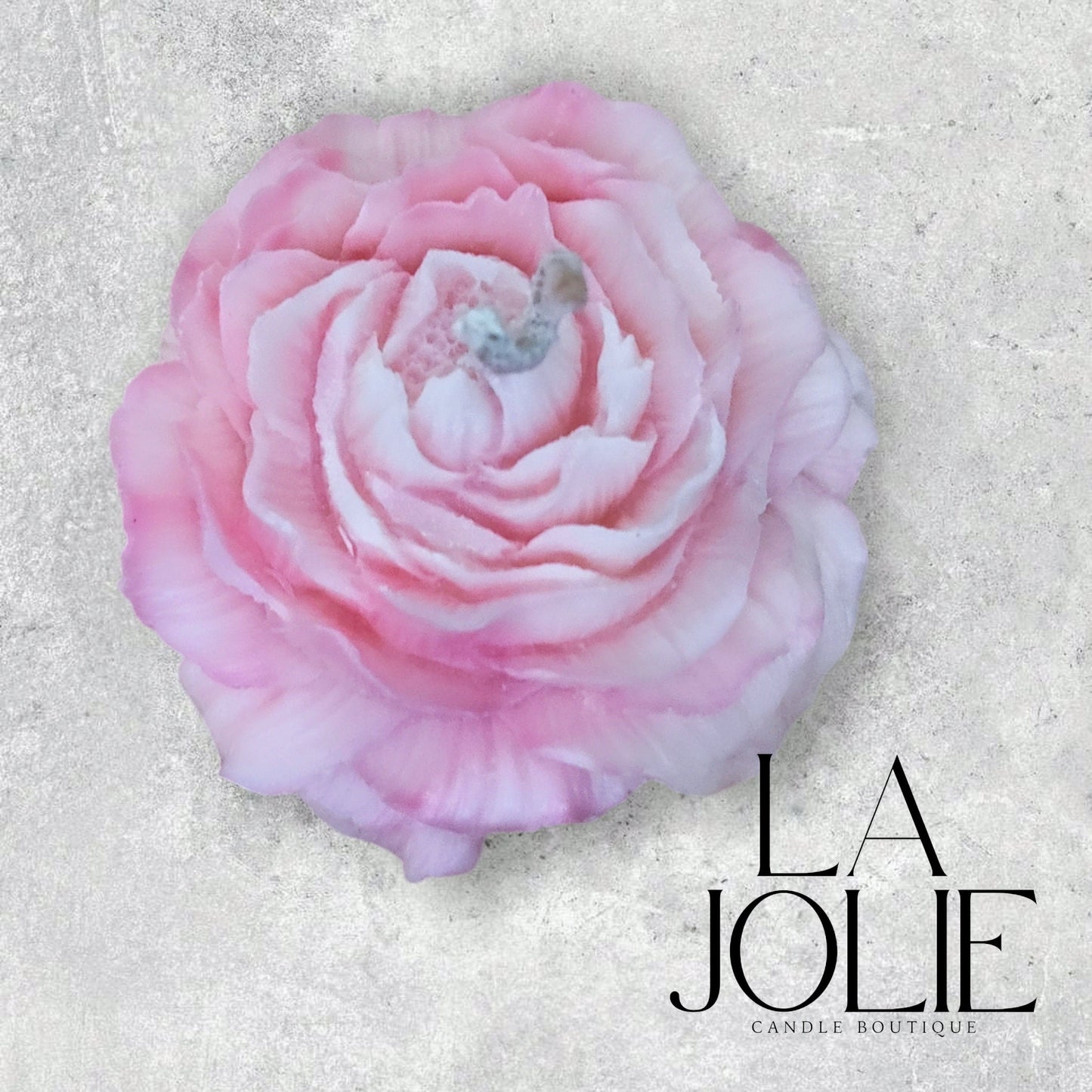 Rosier peony flower candle