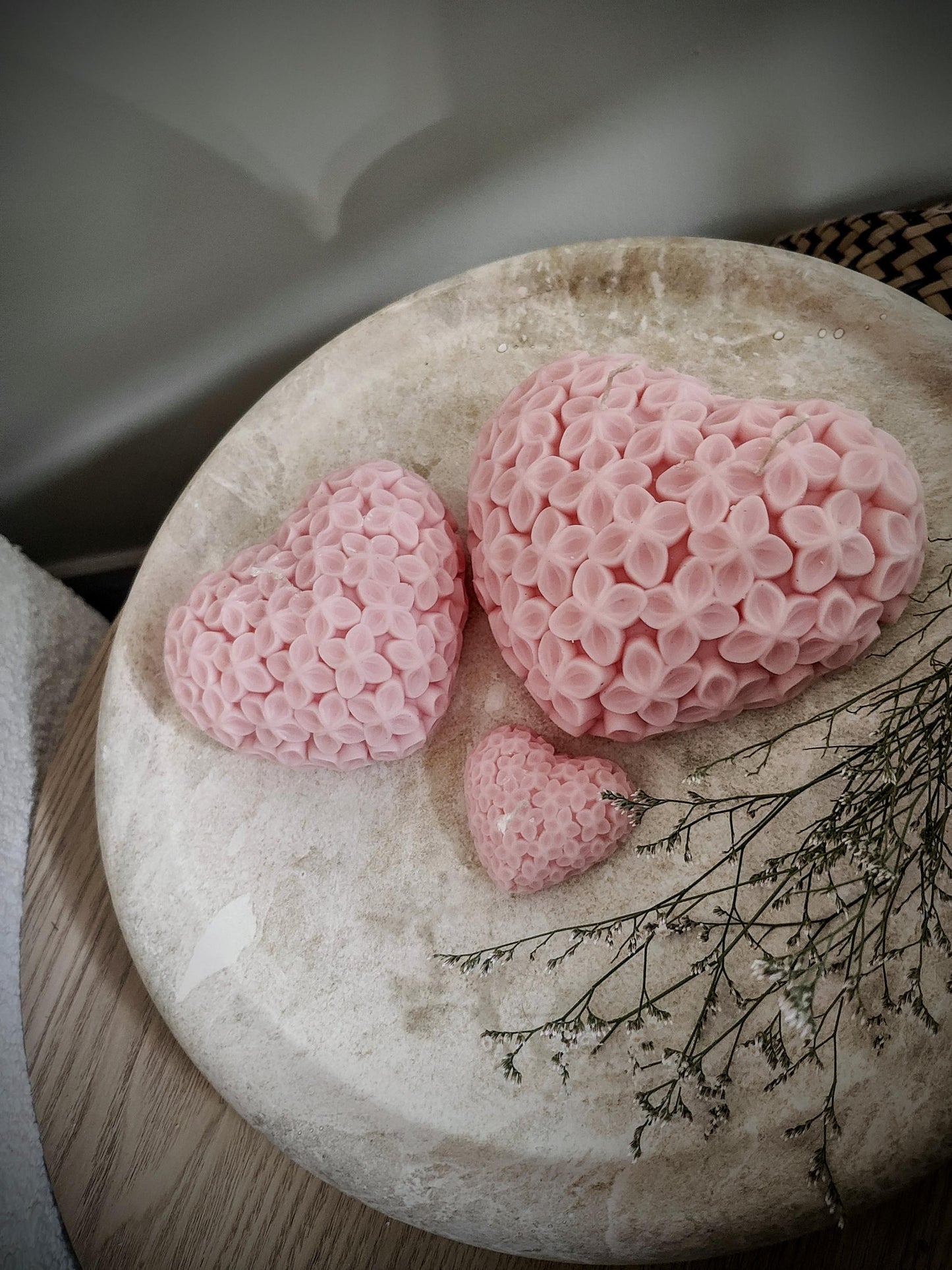 Flower hearts Soy Wax Candles