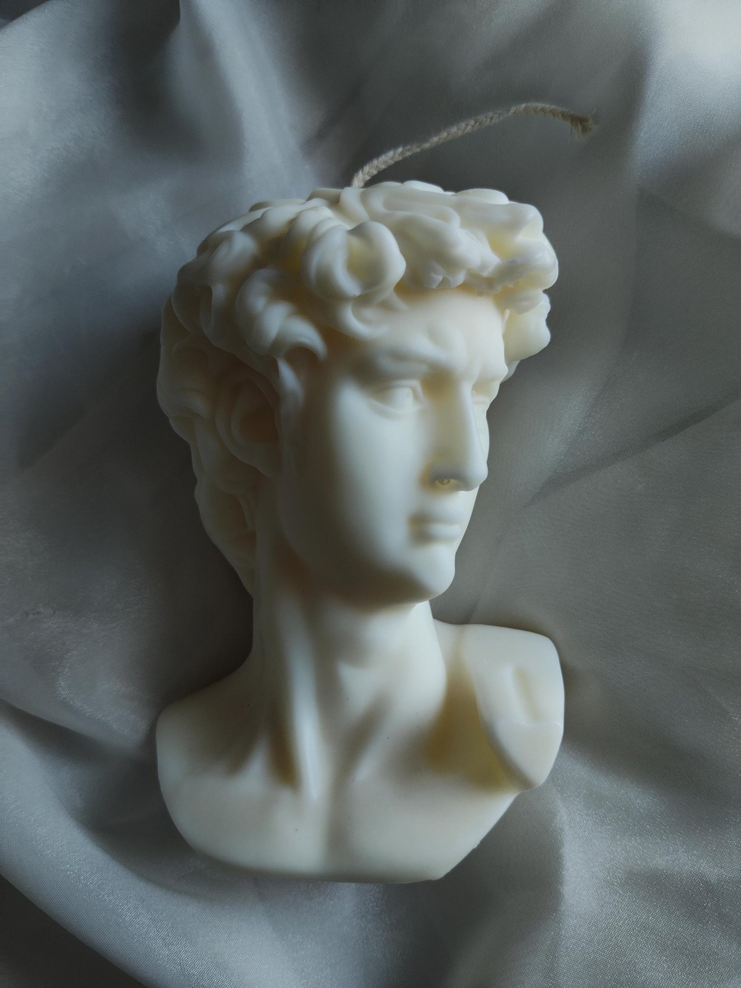 Large David Head bust body Pillar Candle