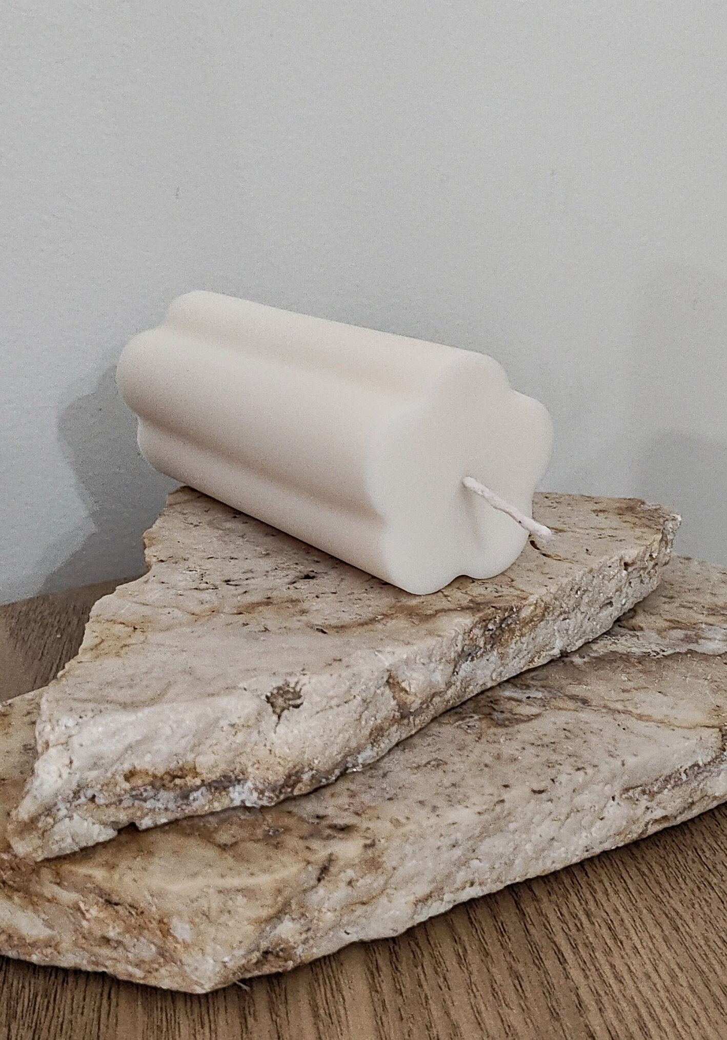 Daisy Flower Pillar Candle