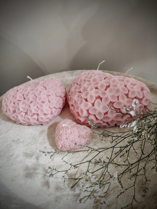 Flower hearts Soy Wax Candles