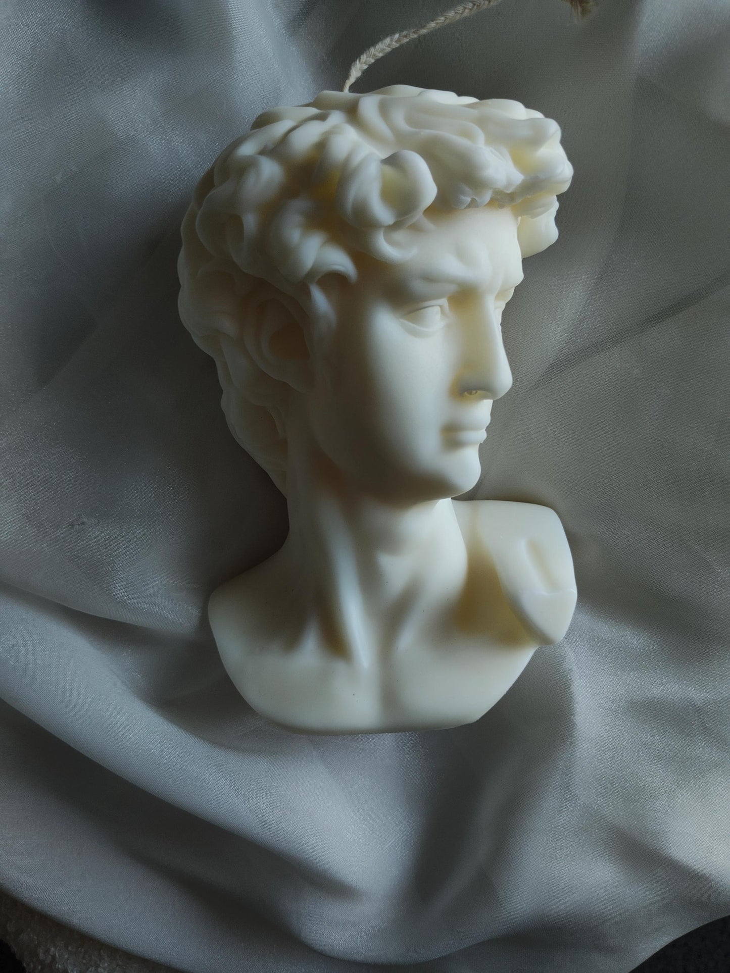 Large David Head bust body Pillar Candle