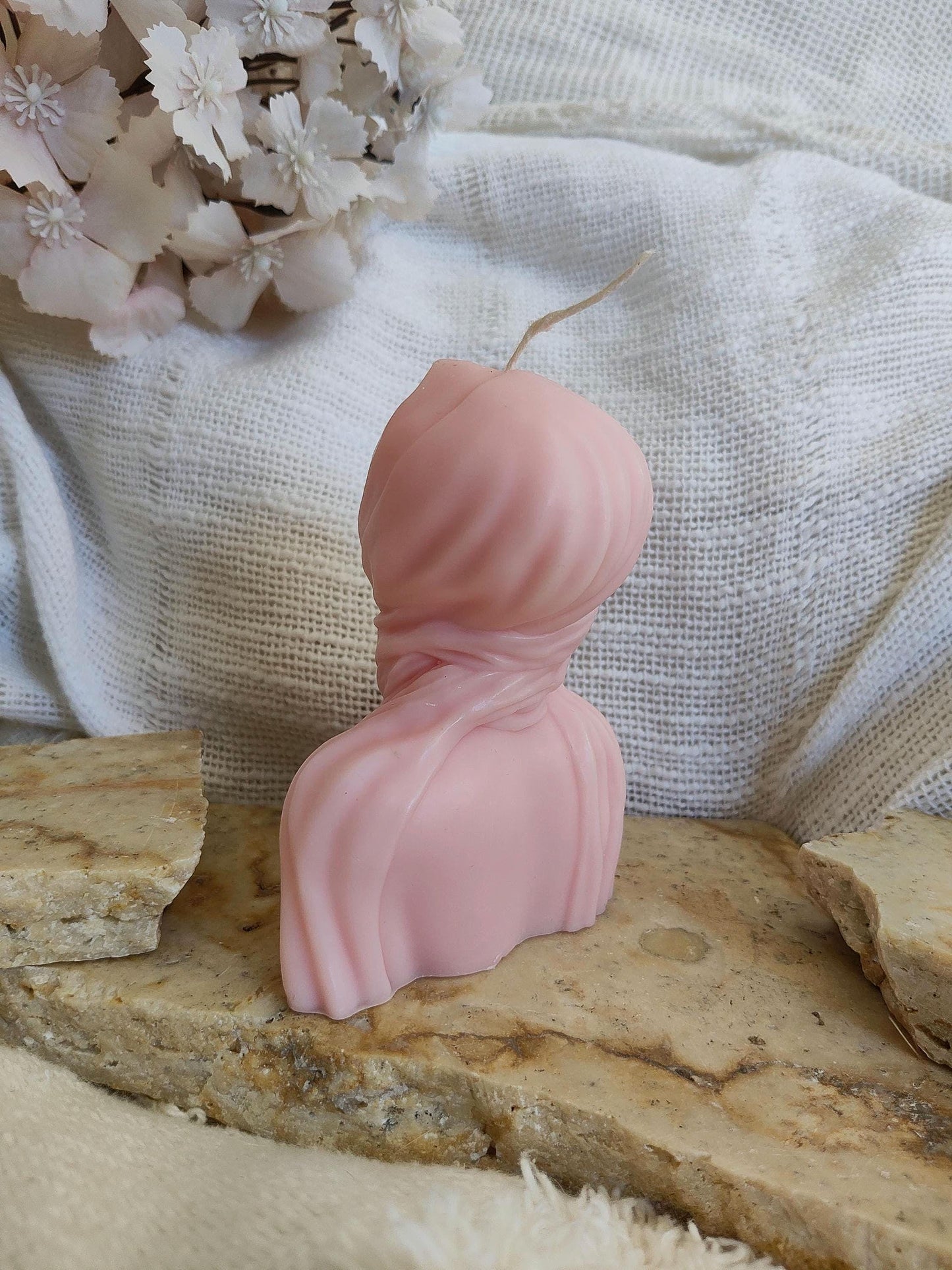 Lady Head body bust Pillar Candles