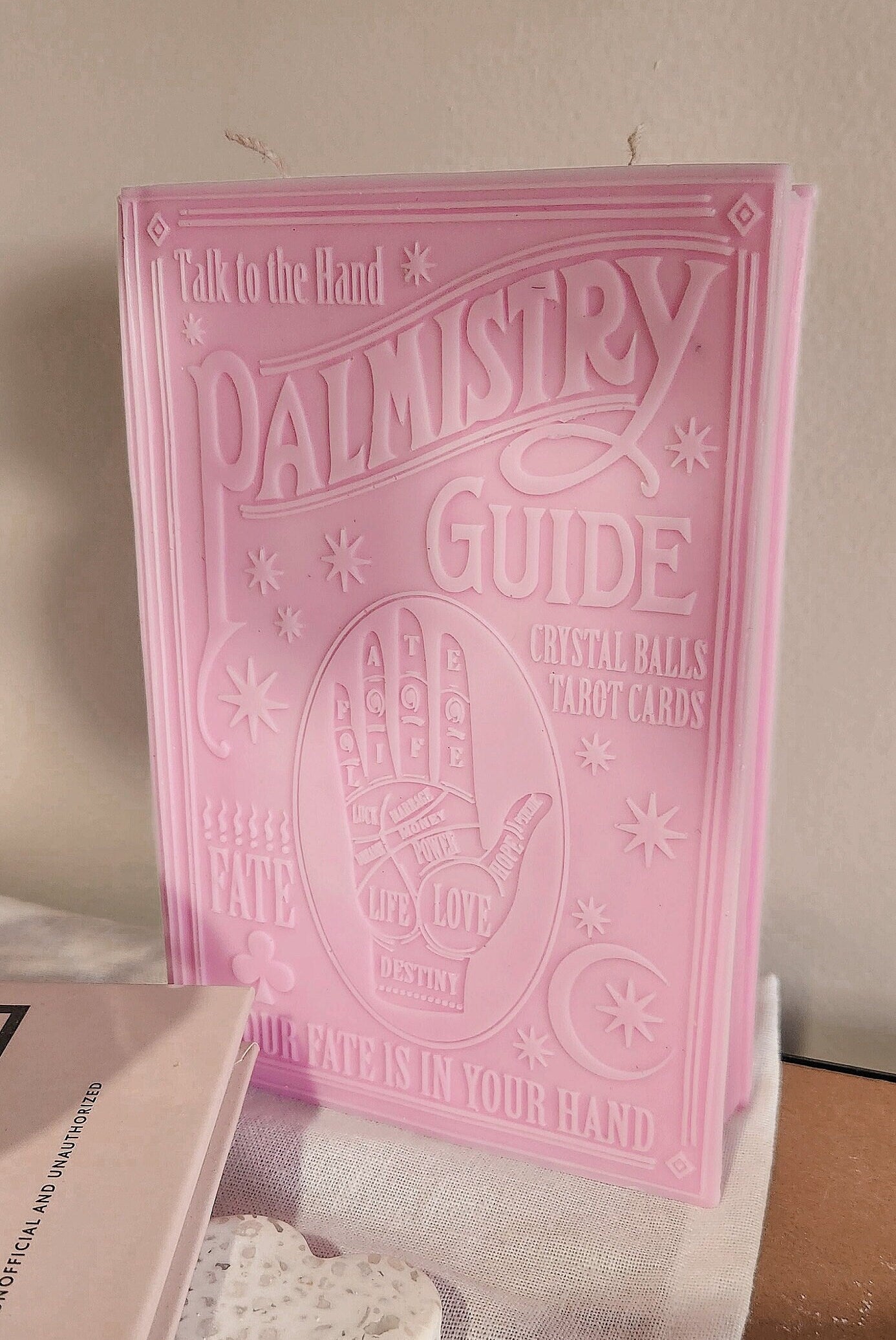 Palmistry Large Book Candle Pillar