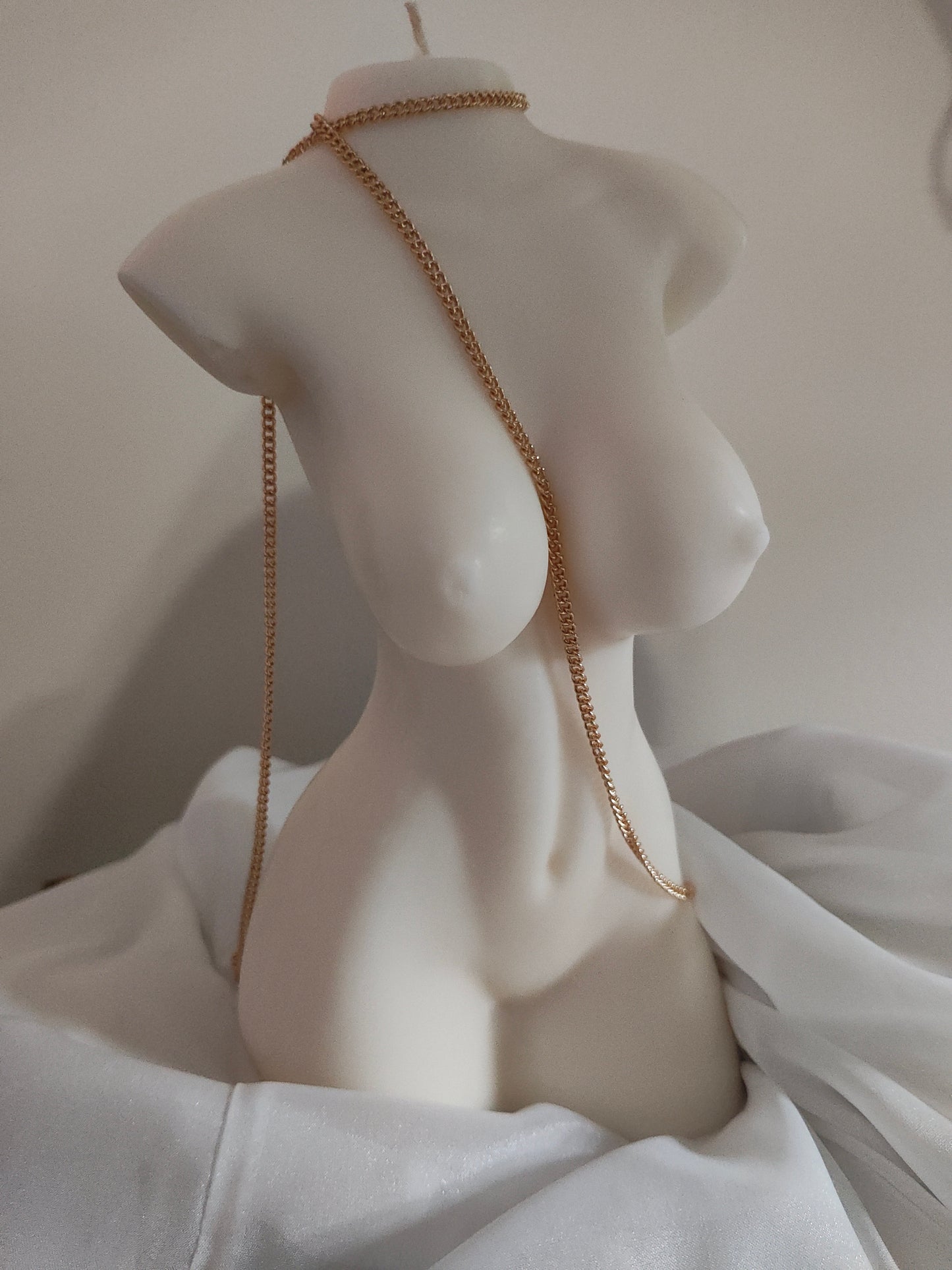 Female XL large femme body Pillar Candle
