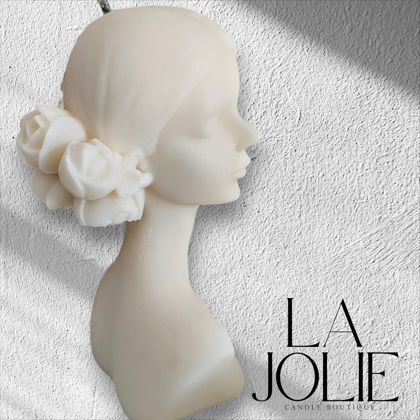 Lady large Head body Pillar Candle
