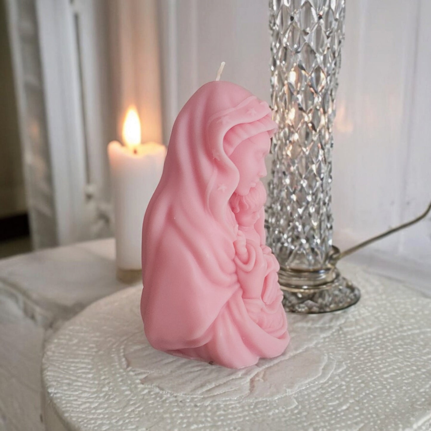 Mary and Baby Candle