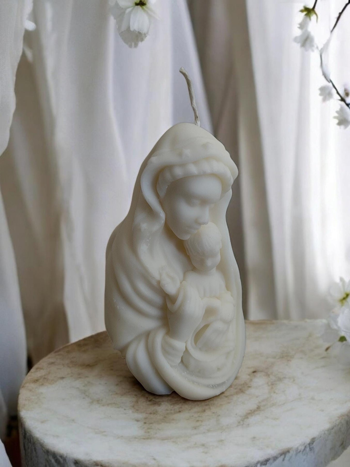Mary and Baby Candle