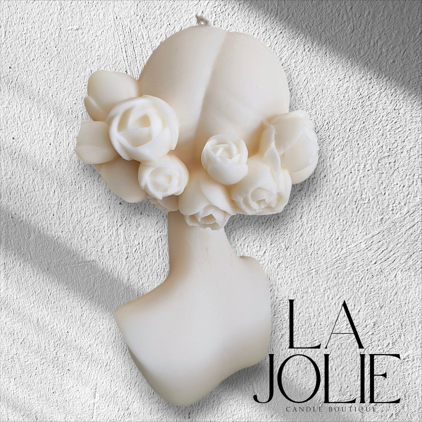 Lady large Head body Pillar Candle