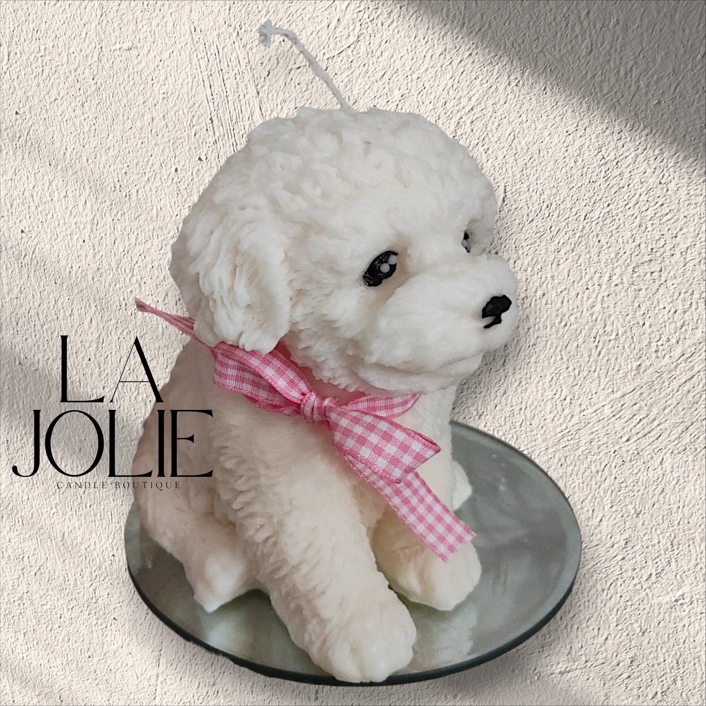 Large Puppy Dog Candle Pillar