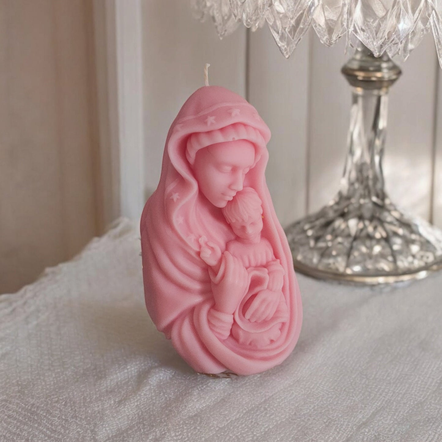 Mary and Baby Candle