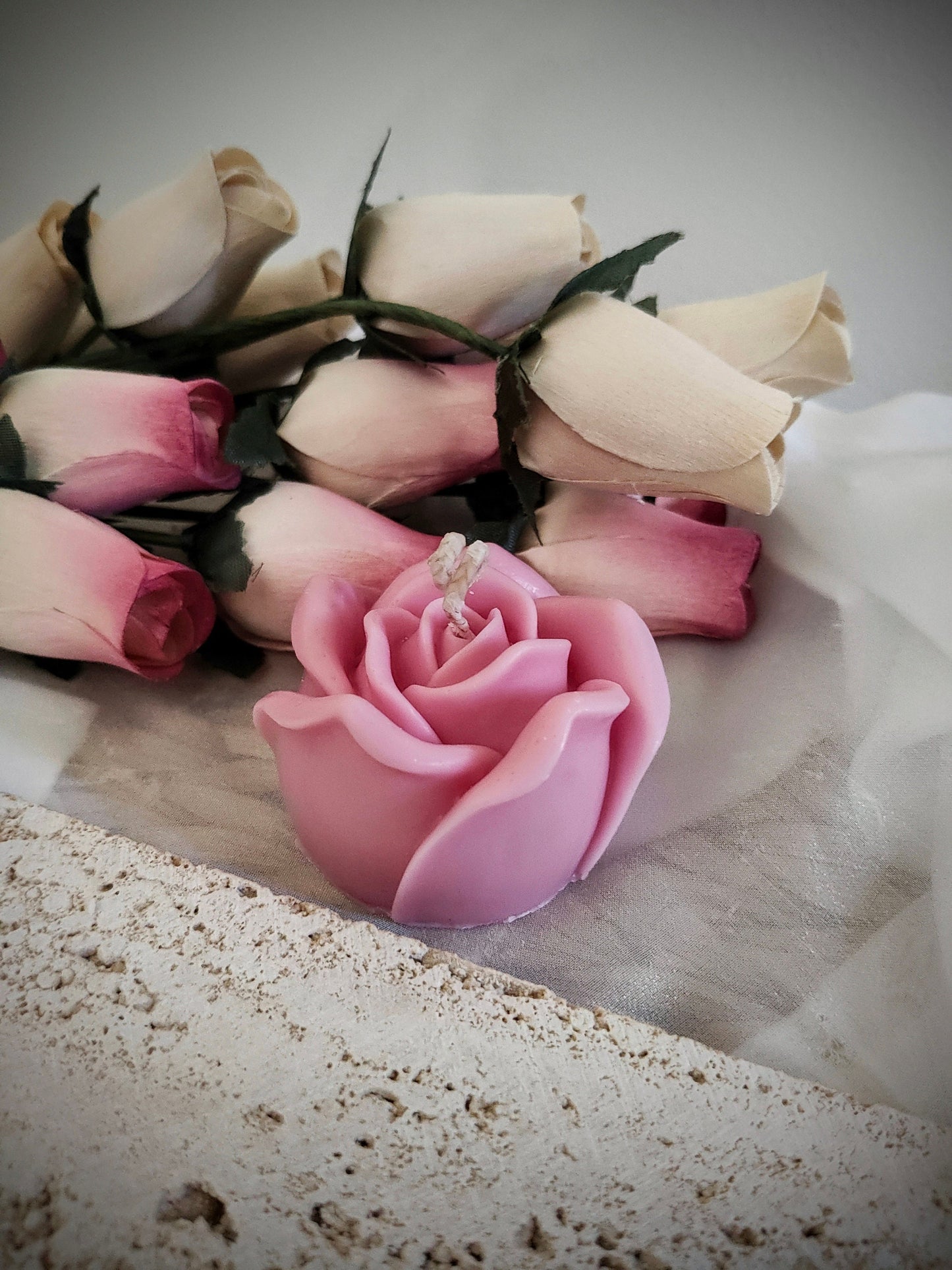 Small Rose Candles