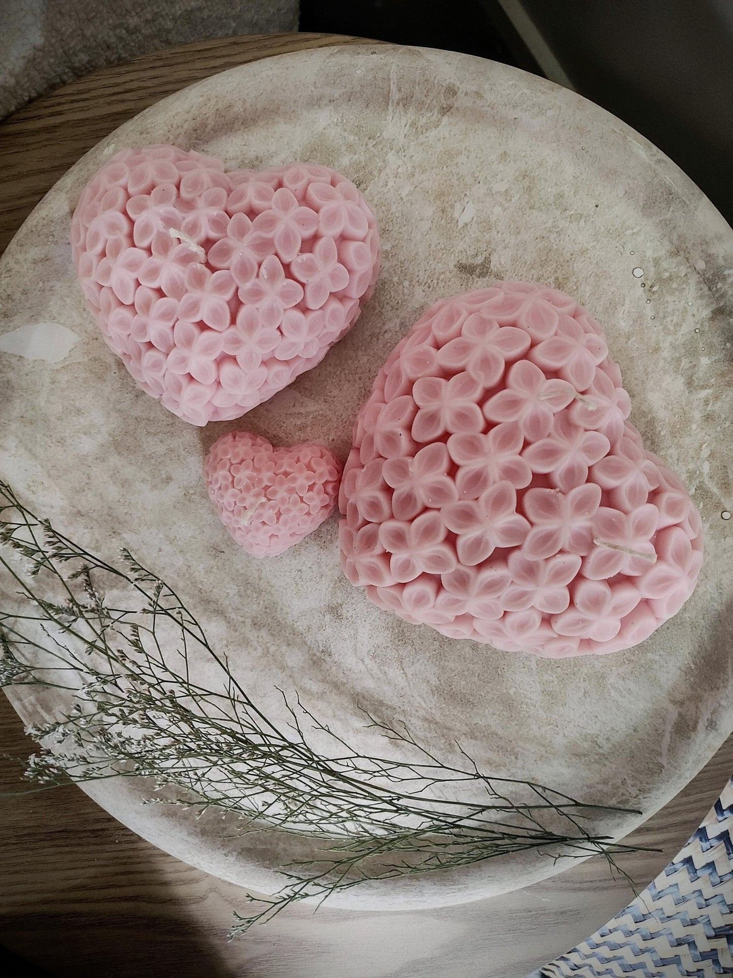 Flower hearts Soy Wax Candles