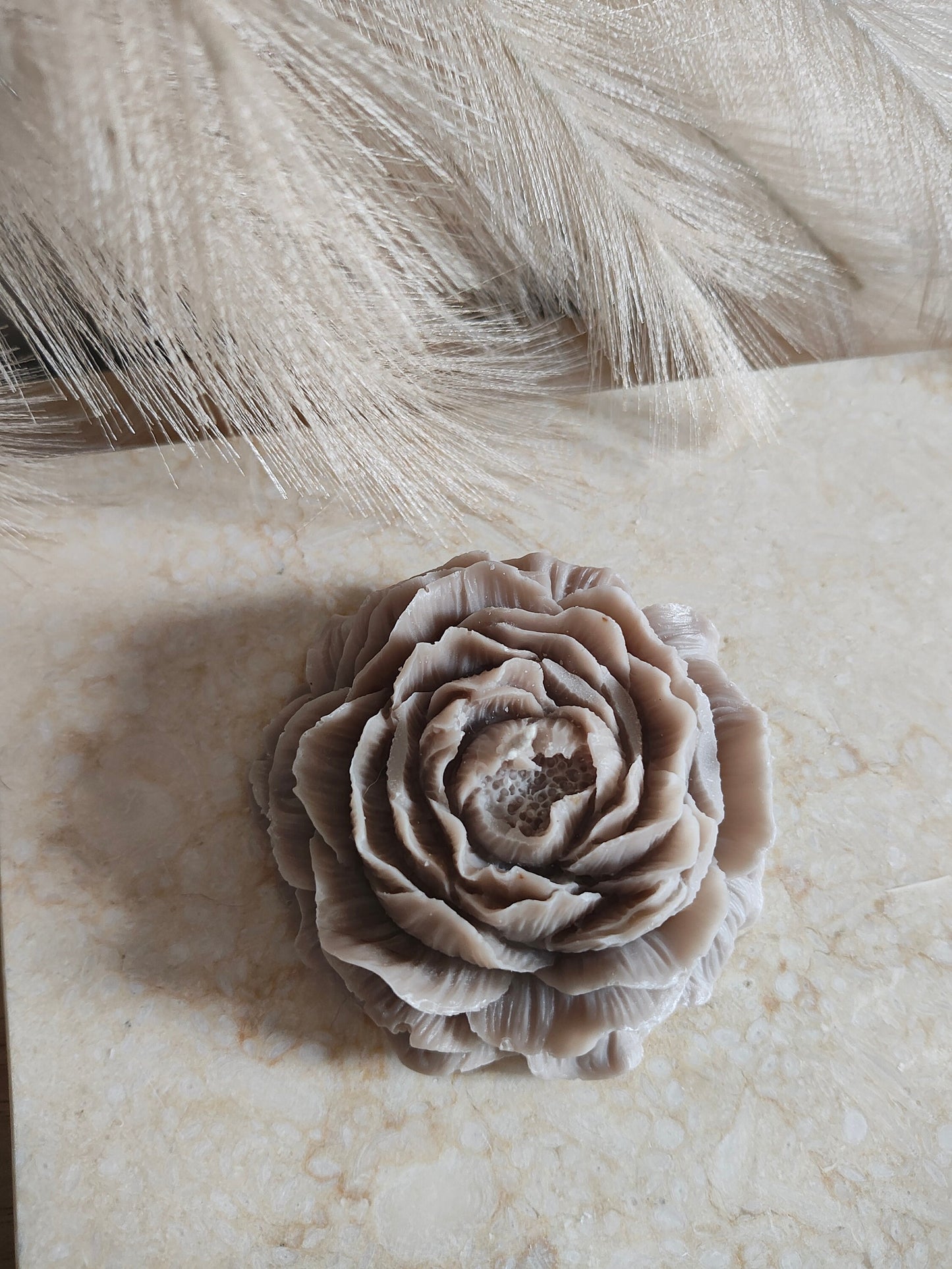 Rosier peony flower candle