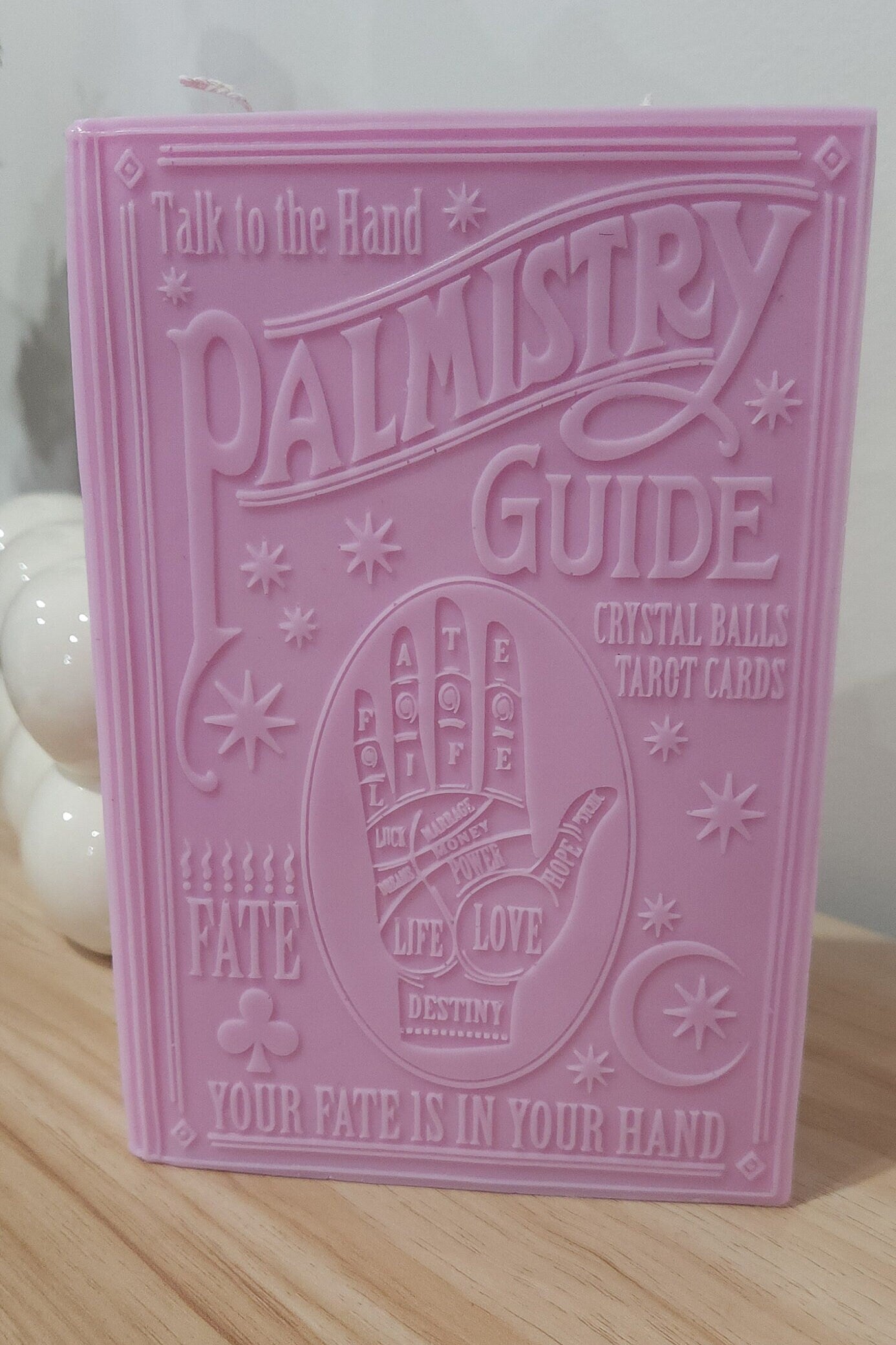 Palmistry Large Book Candle Pillar