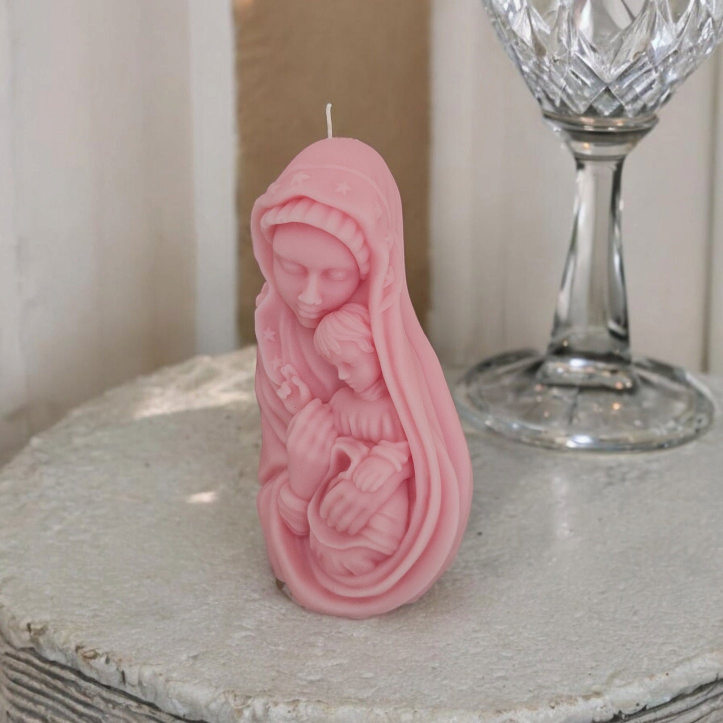 Mary and Baby Candle