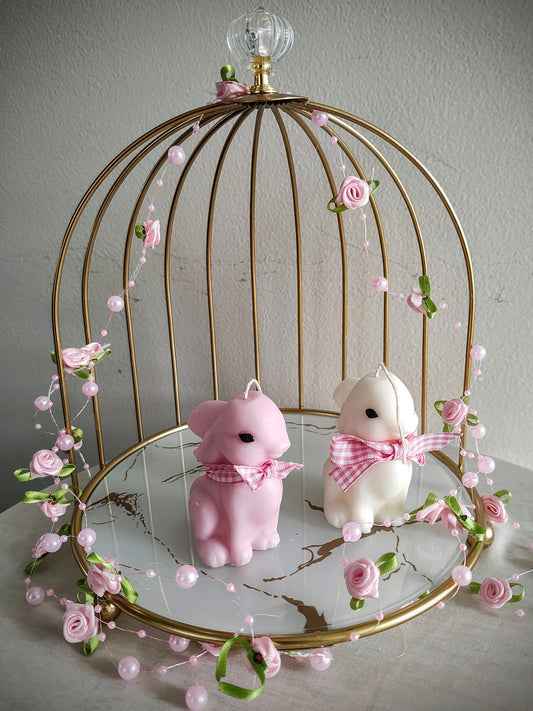 Cute bunny candle