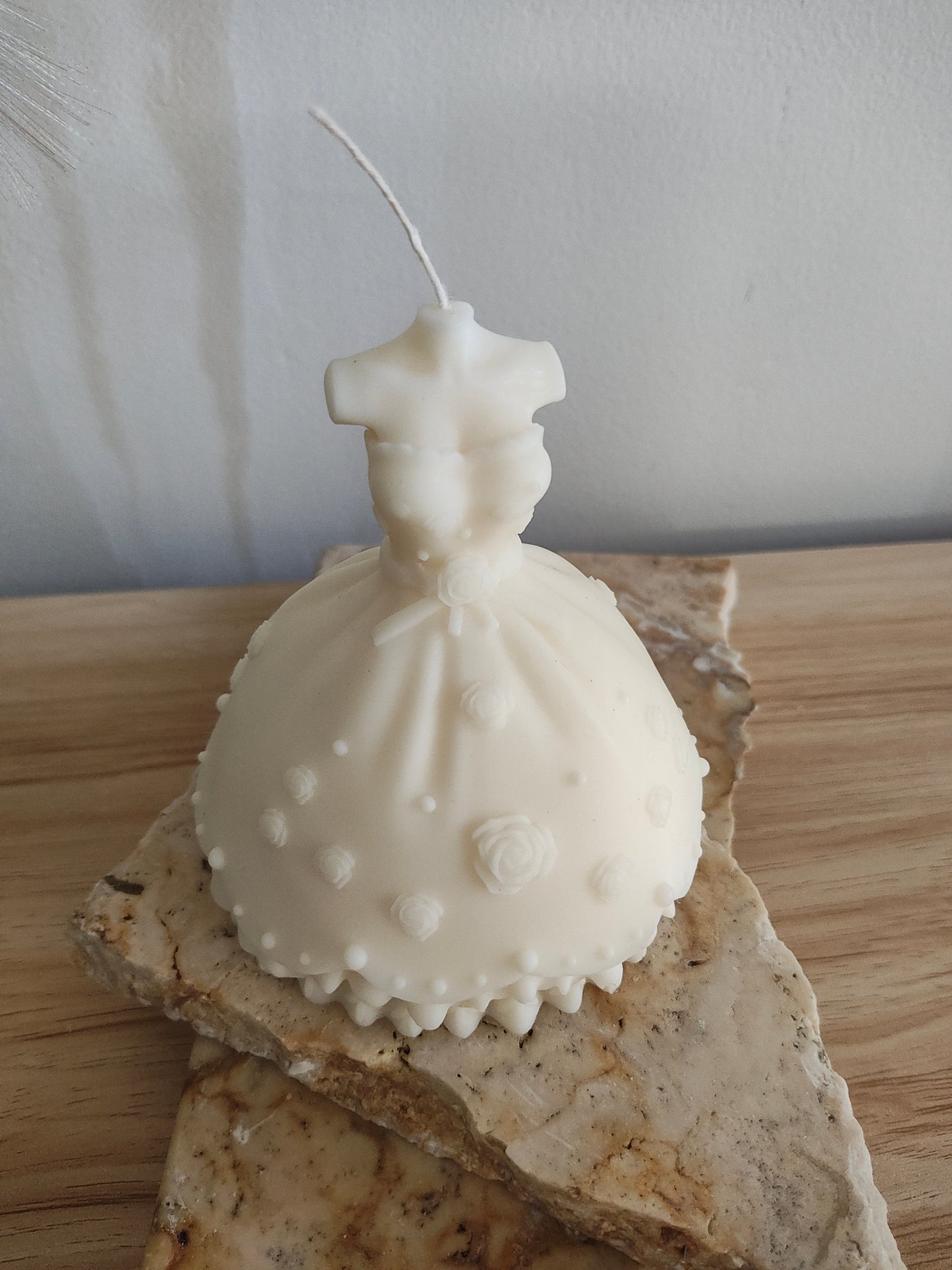 La princess Bridal Ball Gown dress Pillar Candle