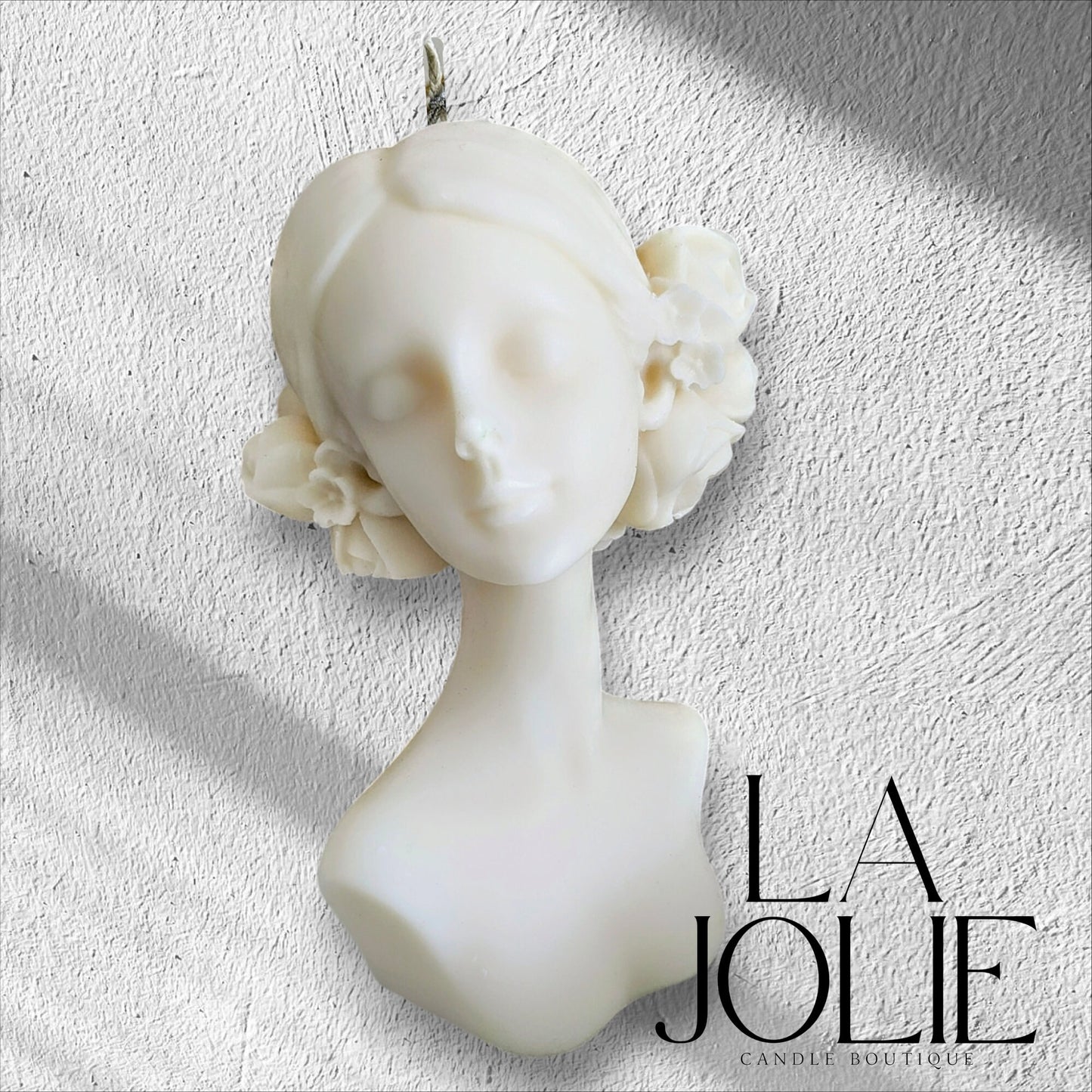 Lady large Head body Pillar Candle