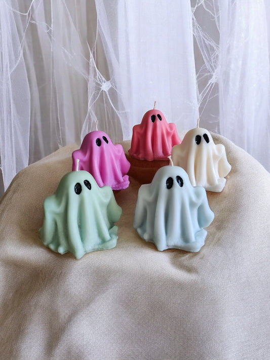 Cute little Ghost Pillar Candle