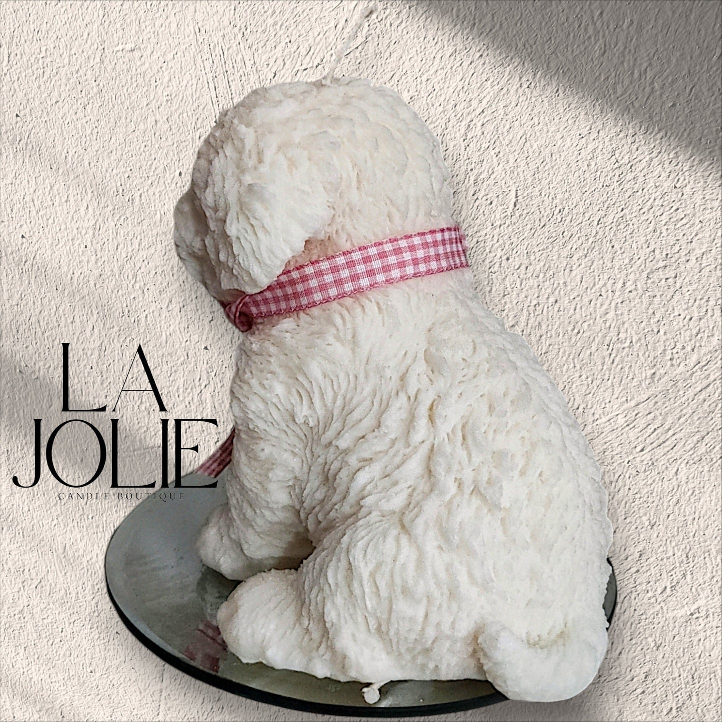 Large Puppy Dog Candle Pillar