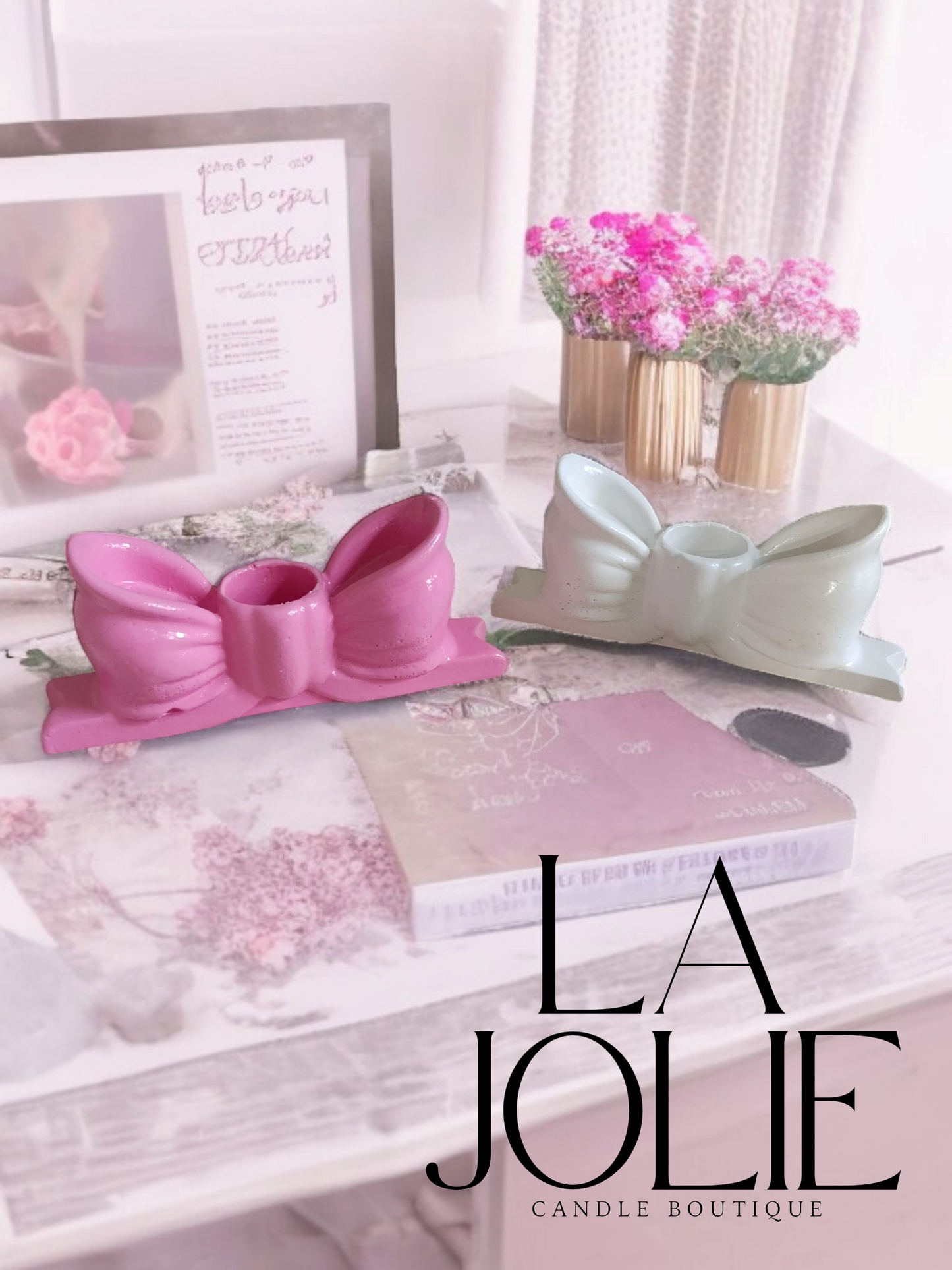 Cute Bow Candle Holder
