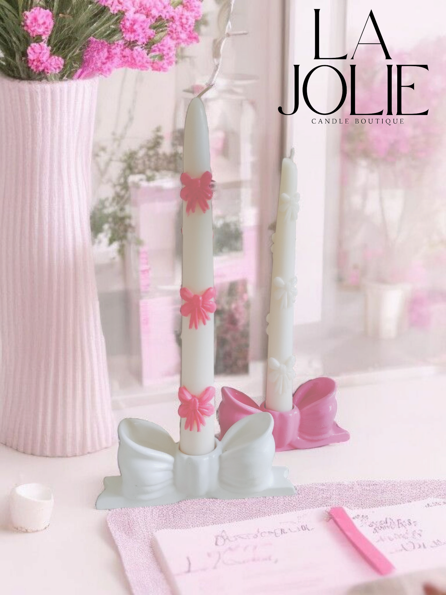 Cute Bow Candle Holder