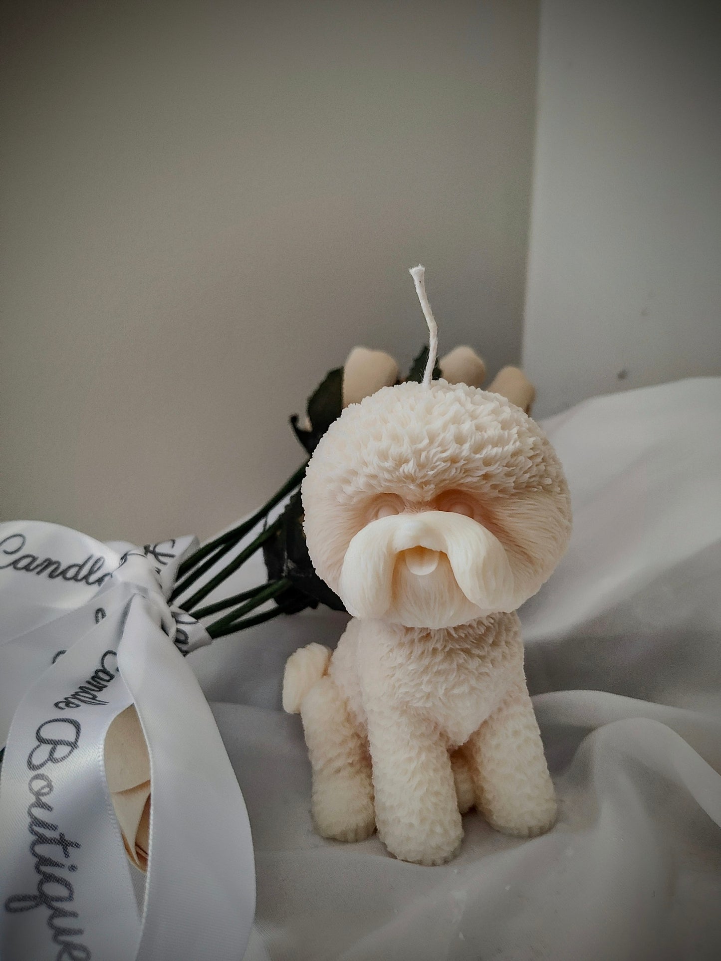 Bichon Frisé Dog Soy Wax Candle