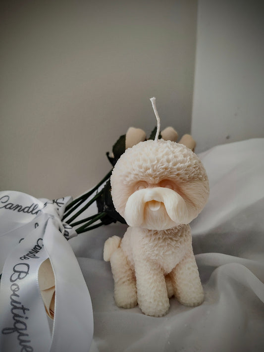 Bichon Frisé Dog Soy Wax Candle