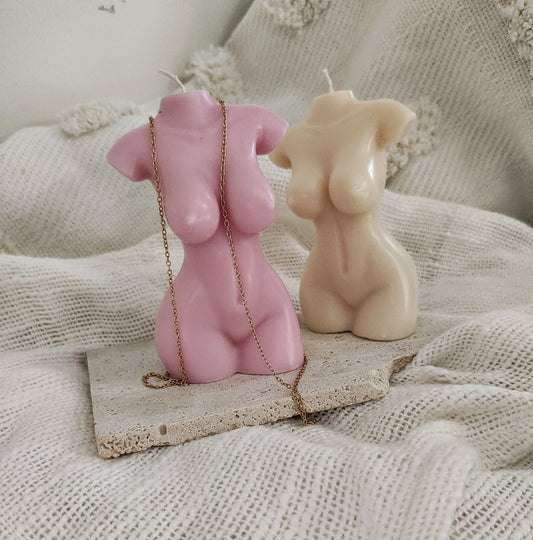 Female Body figure Pillar Candle