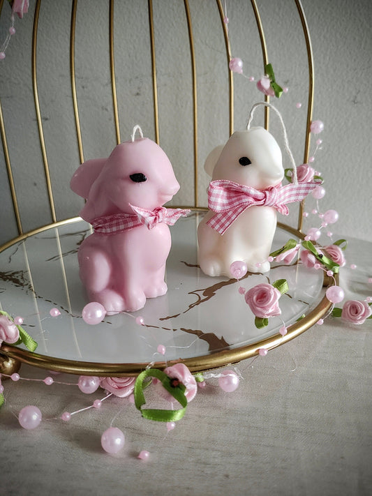 Cute bunny candle