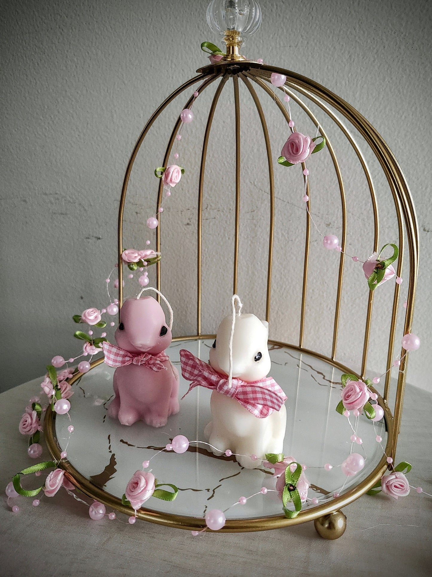 Cute bunny candle