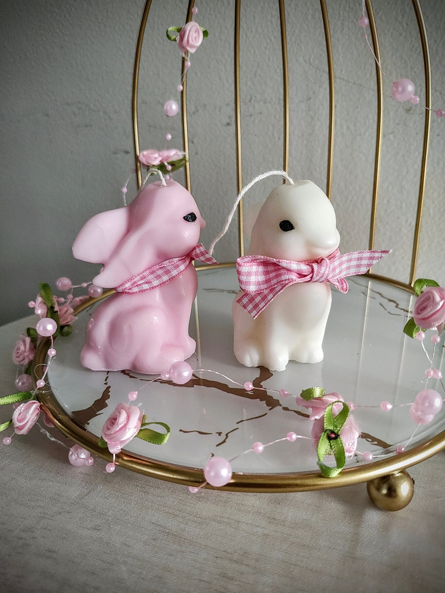Cute bunny candle