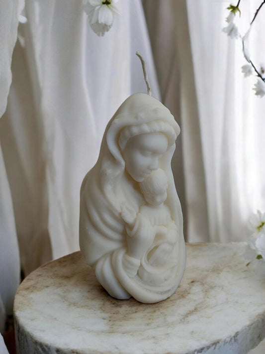 Mary and Baby Candle