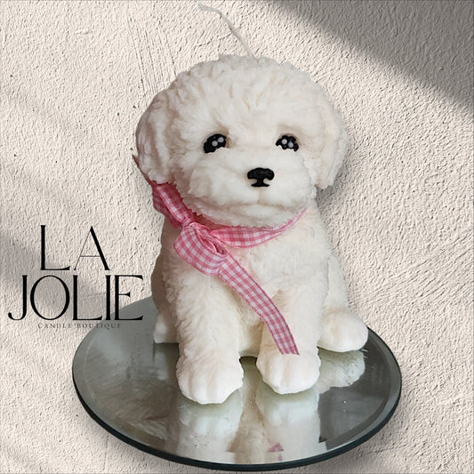 Large Puppy Dog Candle Pillar