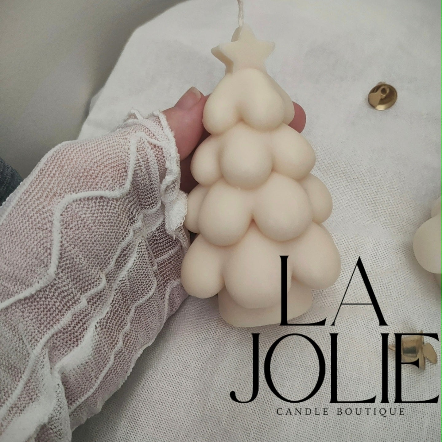 Bubble Soft Christmas Tree Candle