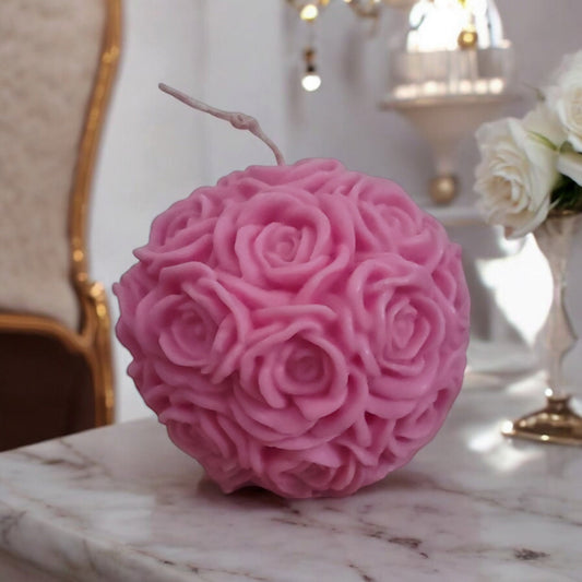Rosa large ball candle